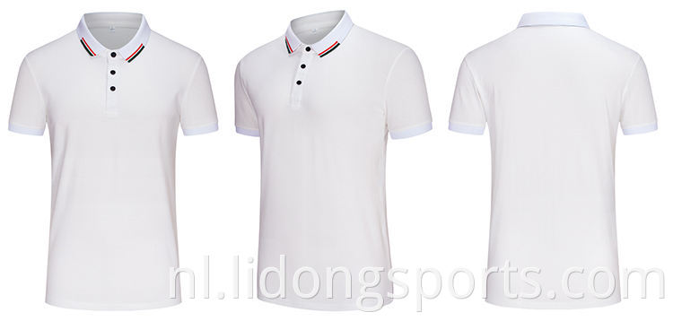 Hot selling hoge kwaliteit heren t-shirts OEM polo t-shirt effen zwart